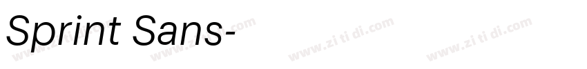 Sprint Sans字体转换 Sprint Sans字体转换